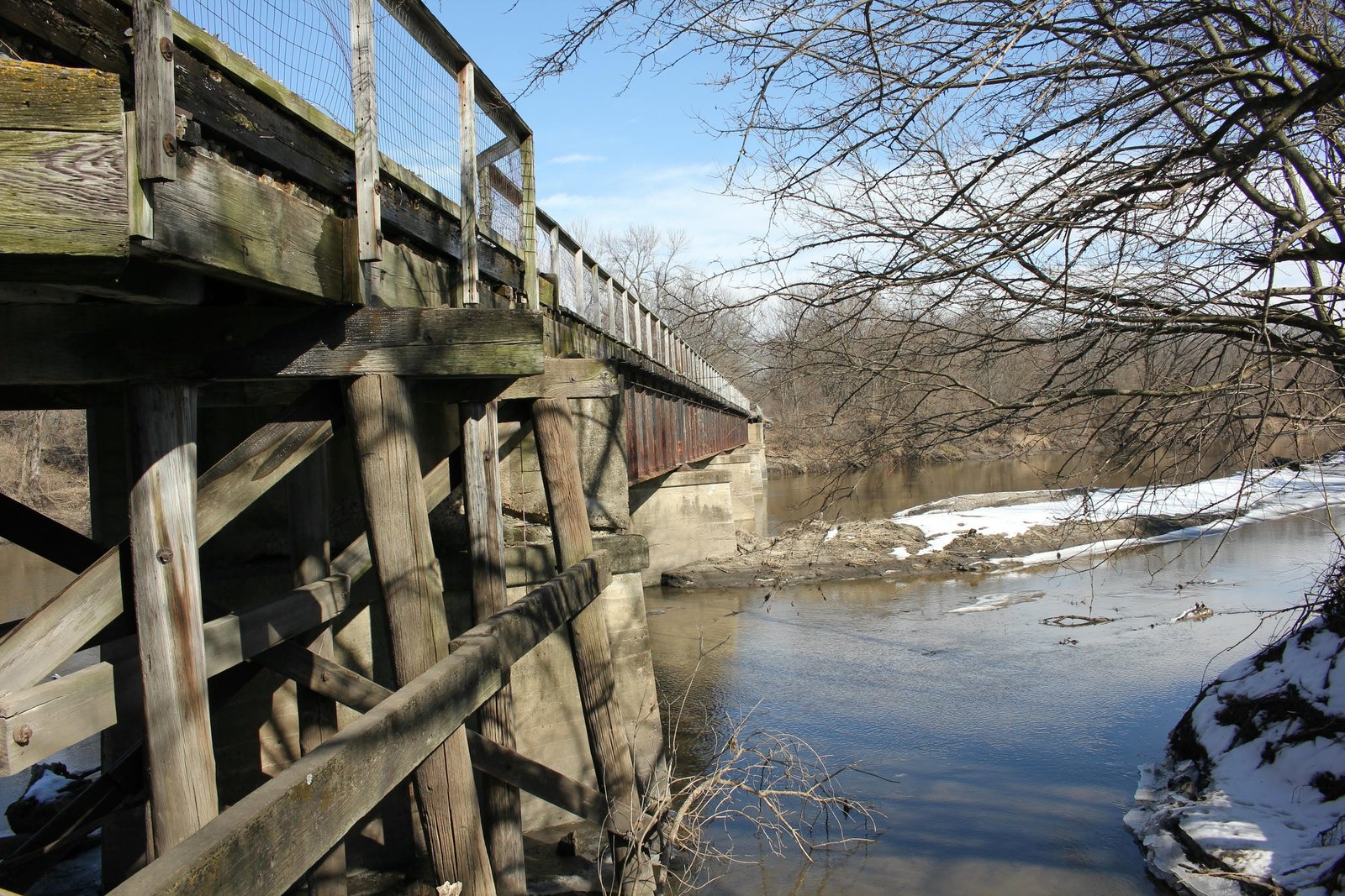 Looking east (railroad north)